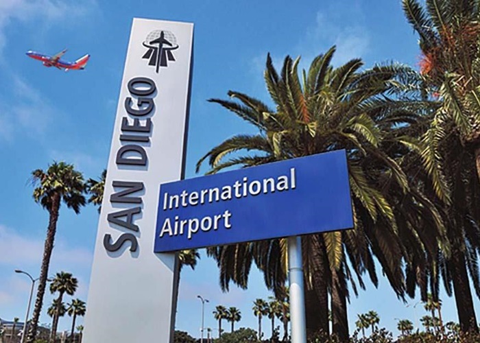 Photo of San Diego Airport Pick Up Sign